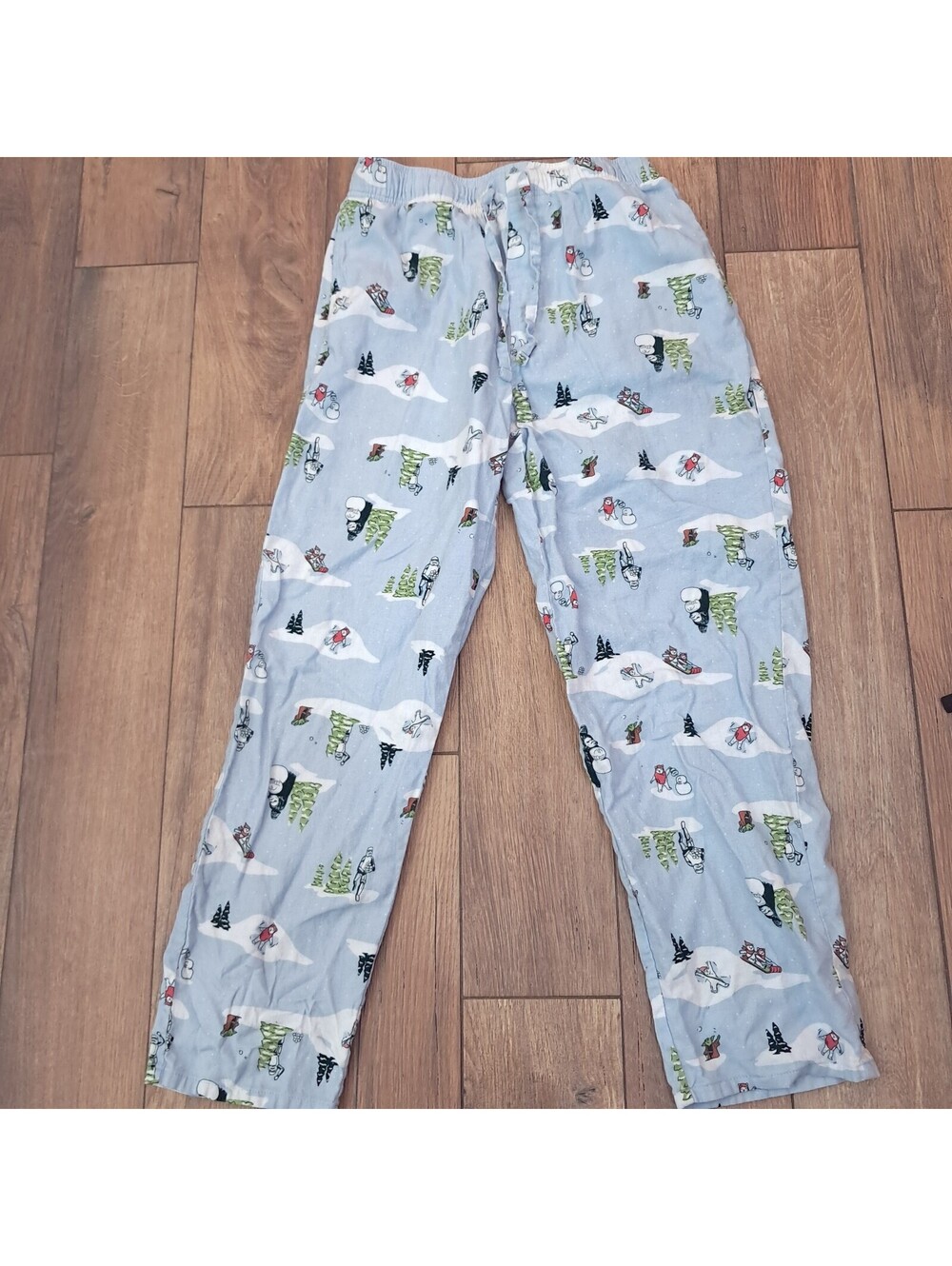 Old Navy X Star Wars Holiday Pajama Pants Sz M Medium Blue Christmas pjs flannel
